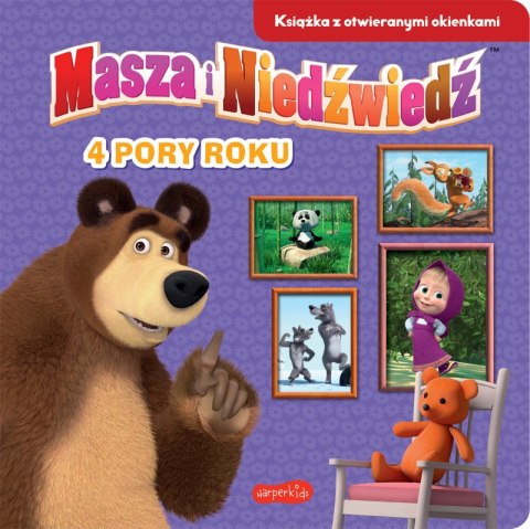 4 pory roku. Masza i Niedźwiedź. Książka z otwieranymi okienkami 4 pory roku. Masza i Niedźwiedź. Książka z otwieranymi okienkami