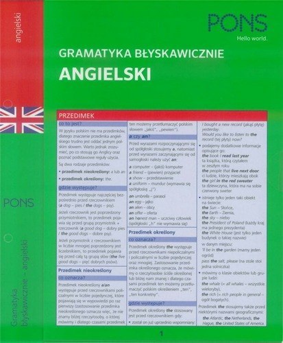 Błyskawicznie gramatyka angielska PONS Błyskawicznie gramatyka angielska PONS