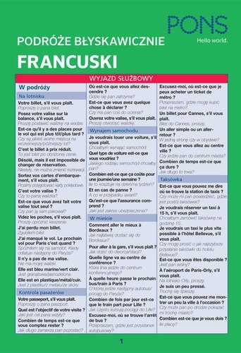 Błyskawicznie podróże francuski PONS Błyskawicznie podróże francuski PONS