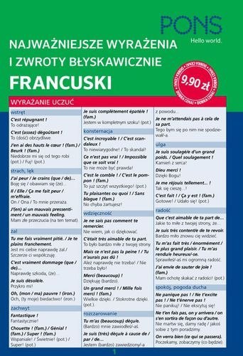 Błyskawicznie zwroty i wyrażenia francuskie PONS Błyskawicznie zwroty i wyrażenia francuskie PONS