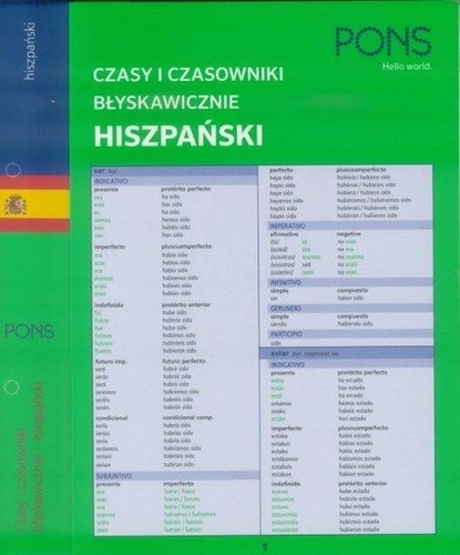 Czasy i czasowniki błyskawicznie MINI hiszpańskie PONS Czasy i czasowniki błyskawicznie MINI hiszpańskie PONS