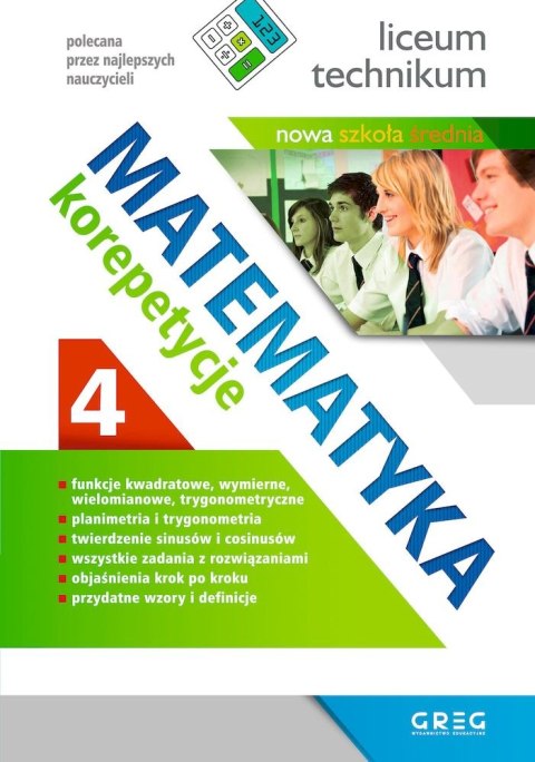 Matematyka. Korepetycje, liceum. Część 4 (po reformie) Matematyka. Korepetycje, liceum. Część 4 (po reformie)