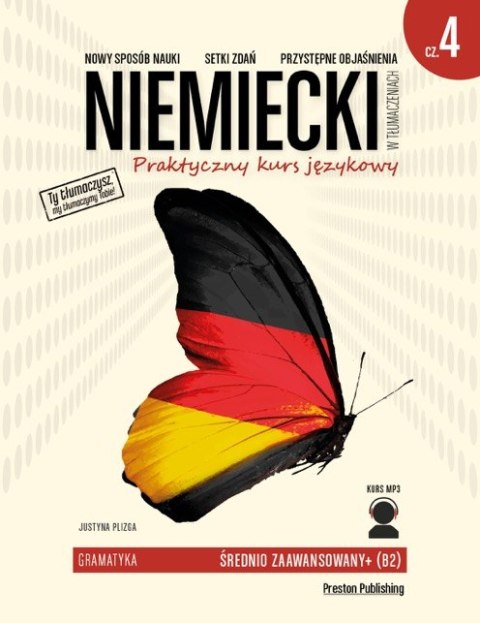 Niemiecki w tłumaczeniach gramatyka 4 pozim b2 + MP3 wyd. 2 Niemiecki w tłumaczeniach gramatyka 4 pozim b2 + MP3 wyd. 2