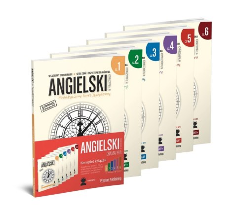 Pakiet angielski w tłumaczeniach gramatyka tomy 1-6 Pakiet angielski w tłumaczeniach gramatyka tomy 1-6