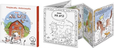 Książeczka kolorowanka dzień na wsi Książeczka kolorowanka dzień na wsi