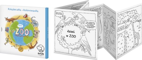 Książeczka kolorowanka dzień z zoo Książeczka kolorowanka dzień z zoo