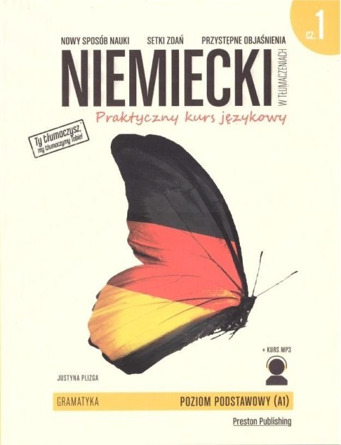 Niemiecki w tłumaczeniach. Gramatyka 1. Poziom A1 + CD wyd. 2 Niemiecki w tłumaczeniach. Gramatyka 1. Poziom A1 + CD wyd. 2