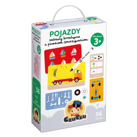 Pojazdy zabawy kreatywne z pisakiem zmazywakiem czuczu Pojazdy zabawy kreatywne z pisakiem zmazywakiem czuczu