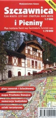 Szczawnica. Plan miasta 1:7 000 i Pieniny. Mapa turystyczna 1:70 000 wyd. 3 Szczawnica. Plan miasta 1:7 000 i Pieniny. Mapa turystyczna 1:70 000 wyd. 3
