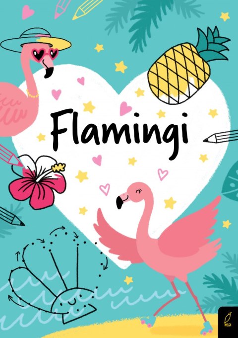 Flamingi. Koloruję Flamingi. Koloruję