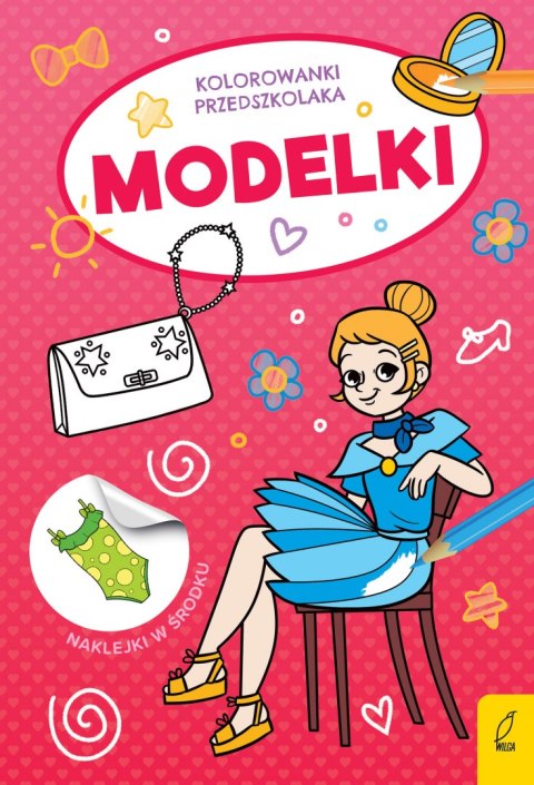Modelki. Kolorowanki przedszkolaka Modelki. Kolorowanki przedszkolaka