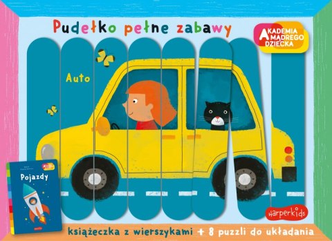 Pojazdy. Akademia mądrego dziecka. Pudełko pełne zabawy Pojazdy. Akademia mądrego dziecka. Pudełko pełne zabawy