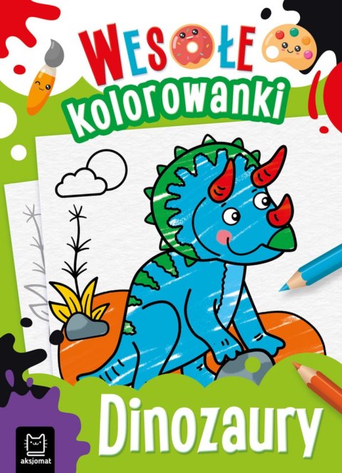 Dinozaury. Wesołe kolorowanki Dinozaury. Wesołe kolorowanki