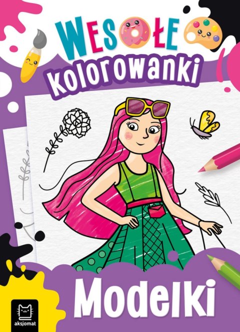 Modelki. Wesołe kolorowanki Modelki. Wesołe kolorowanki