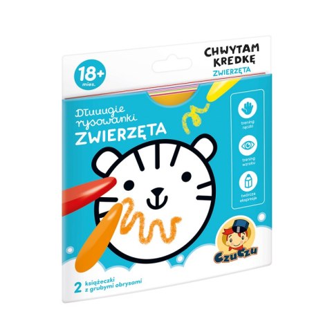 Dłuuugie rysowanki chwytam kredkę zwierzęta 18m+ czuczu Dłuuugie rysowanki chwytam kredkę zwierzęta 18m+ czuczu