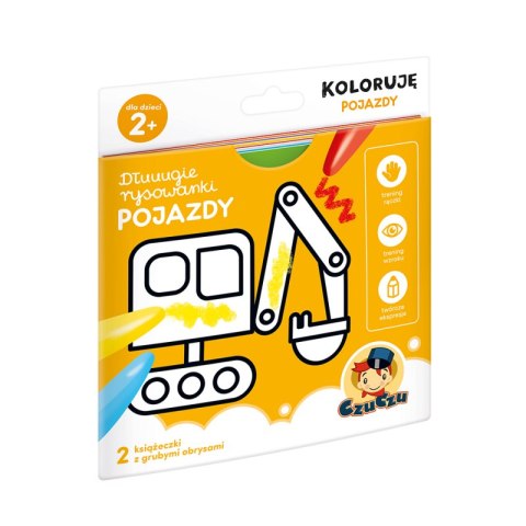 Dłuuugie rysowanki koloruję pojazdy 2+ czuczu Dłuuugie rysowanki koloruję pojazdy 2+ czuczu