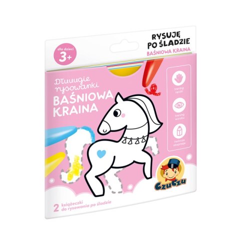 Dłuuugie rysowanki rysuję po śladzie baśniowa kraina 3+ czuczu Dłuuugie rysowanki rysuję po śladzie baśniowa kraina 3+ czuczu