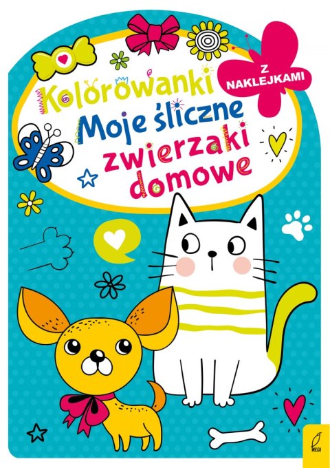 Moje śliczne zwierzaki domowe. Kolorowanka z wykrojnikiem Moje śliczne zwierzaki domowe. Kolorowanka z wykrojnikiem