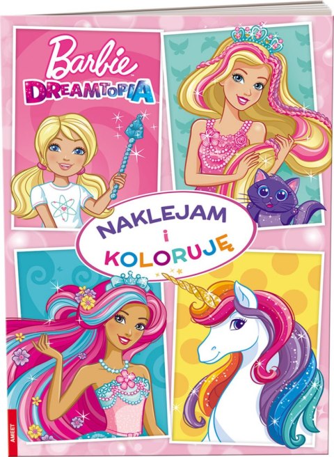 Barbie Dreamtopia Naklejam i koloruję NAK-1401 Barbie Dreamtopia Naklejam i koloruję NAK-1401