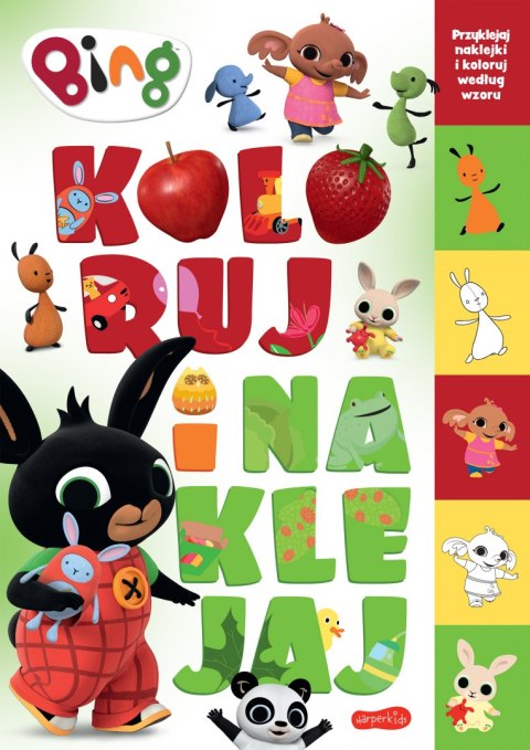 Bing. Koloruj i naklejaj Bing. Koloruj i naklejaj