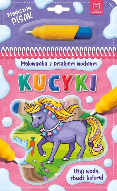 Kucyki. Malowanka z pisakiem wodnym Kucyki. Malowanka z pisakiem wodnym