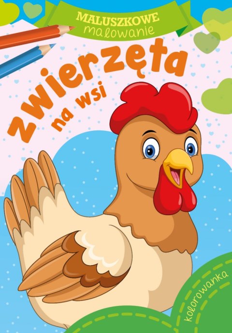 Zwierzęta na wsi maluszkowe malowanie Zwierzęta na wsi maluszkowe malowanie
