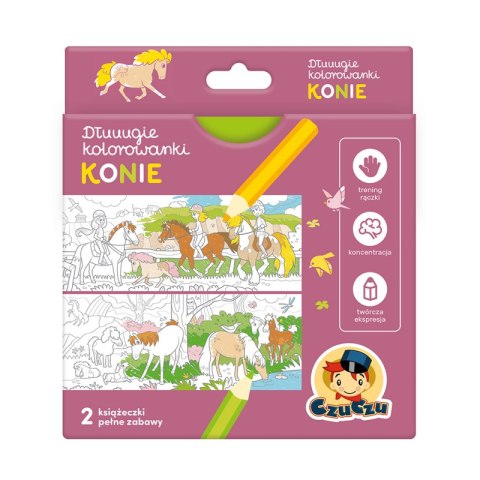 Dłuuugie kolorowanki Konie 4+ Dłuuugie kolorowanki Konie 4+