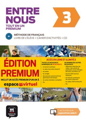 Entre nous 3 Podręcznik z ćwiczeniami + CD PREMIUM Entre nous 3 Podręcznik z ćwiczeniami + CD PREMIUM
