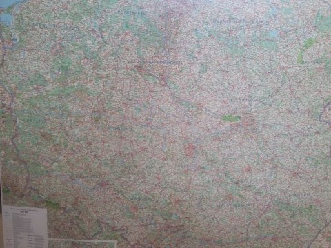 Mapa ścienna Polski 1:650000 Mapa ścienna Polski 1:650000