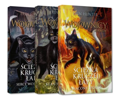 Pakiet Ścieżka Kruczej Łapy / Zmącony spokój / Klan w potrzebie / Serce wojownika. Wojownicy. Manga VIII-X Pakiet Ścieżka Kruczej Łapy / Zmącony spokój / Klan w potrzebie / Serce wojownika. Wojownicy. Manga VIII-X