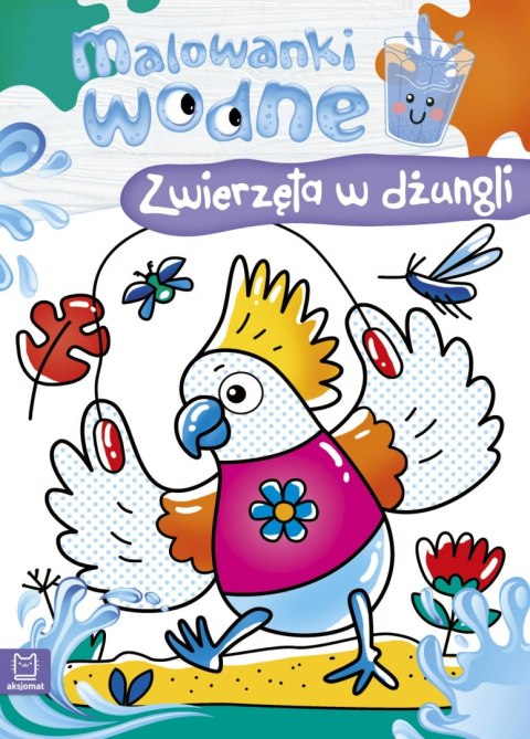 Zwierzęta w dżungli. Malowanki wodne Zwierzęta w dżungli. Malowanki wodne