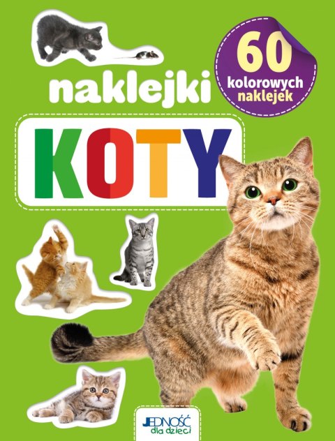 Koty. 60 kolorowych naklejek Koty. 60 kolorowych naklejek