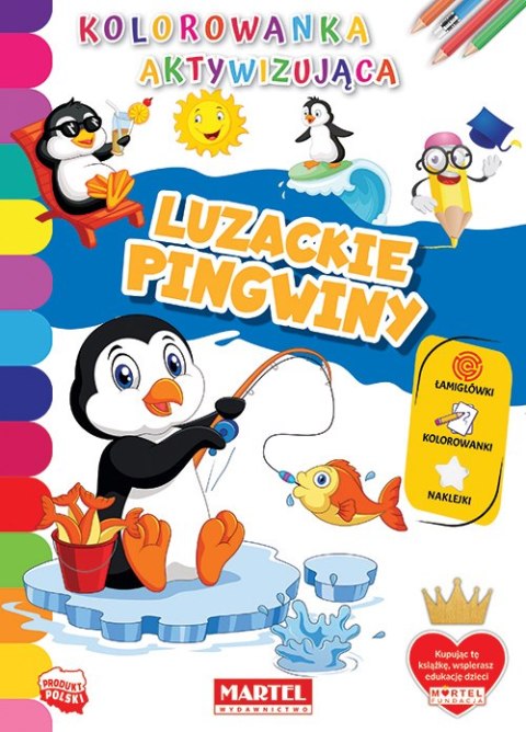 Luzackie pingwiny. Kolorowanka aktywizująca Luzackie pingwiny. Kolorowanka aktywizująca