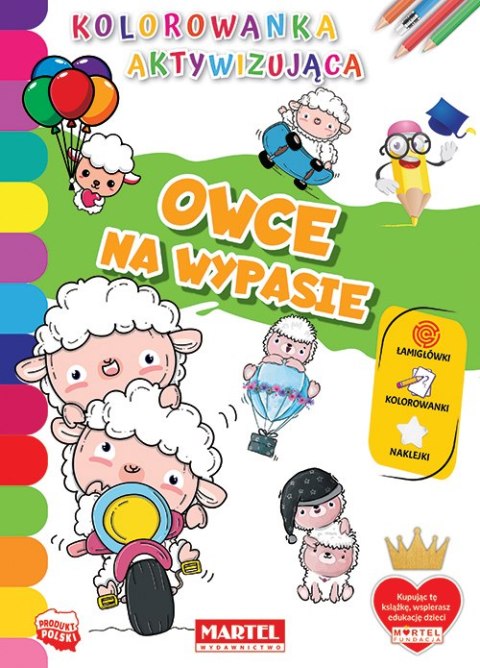 Owce na wypasie. Kolorowanka aktywizująca Owce na wypasie. Kolorowanka aktywizująca