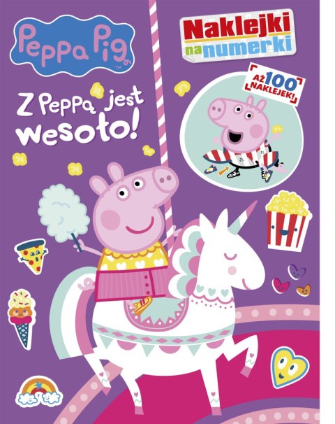 Z Peppą jest wesoło! Świnka Peppa. Naklejki na numerki Z Peppą jest wesoło! Świnka Peppa. Naklejki na numerki