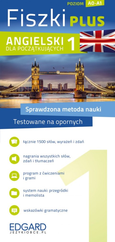Angielski. Fiszki PLUS dla początkujących 1. Poziom A0-A1 wyd. 2 Angielski. Fiszki PLUS dla początkujących 1. Poziom A0-A1 wyd. 2