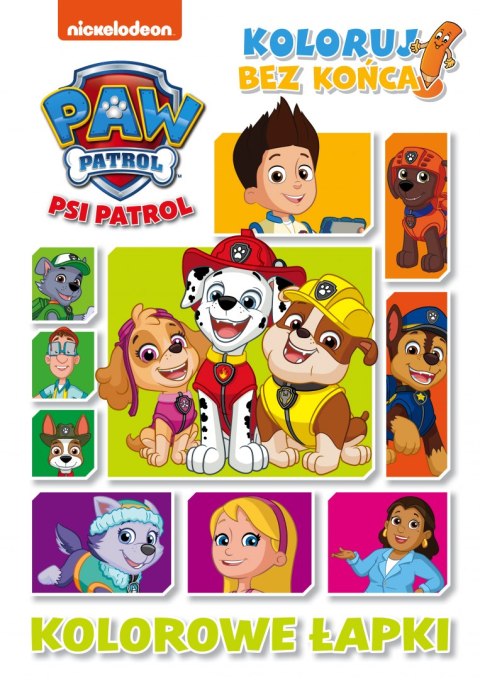 Kolorowe łapki. Koloruj bez końca! Psi Patrol Kolorowe łapki. Koloruj bez końca! Psi Patrol
