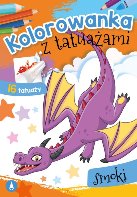 Smoki. Kolorowanka z tatuażami Smoki. Kolorowanka z tatuażami