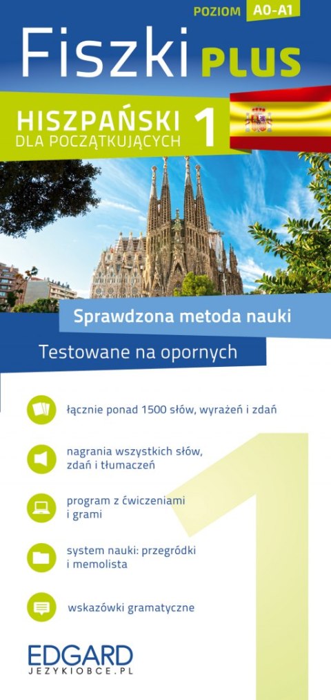 Hiszpański. Fiszki Plus dla początkujących 1 wyd. 2 Hiszpański. Fiszki Plus dla początkujących 1 wyd. 2