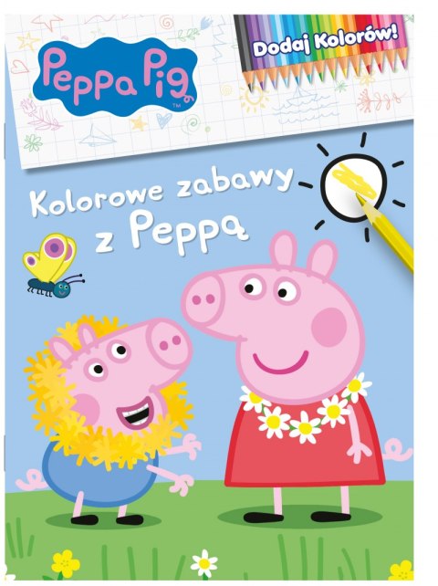 Kolorowe zabawy z Peppą. Dodaj kolorów! Świnka Peppa Kolorowe zabawy z Peppą. Dodaj kolorów! Świnka Peppa