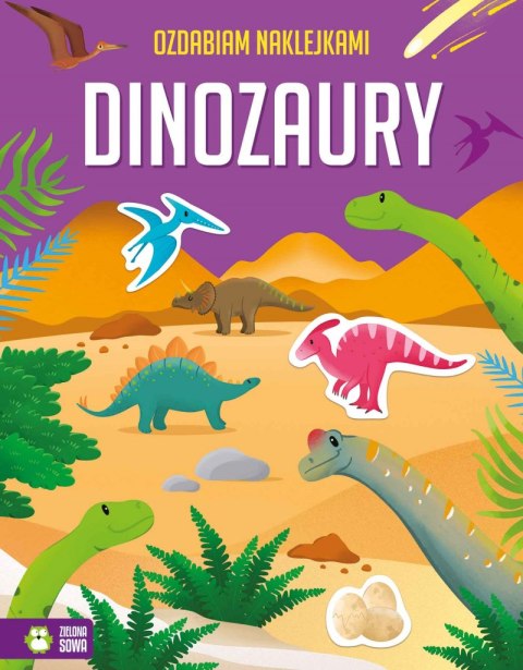 Dinozaury. Ozdabiam naklejkami Dinozaury. Ozdabiam naklejkami