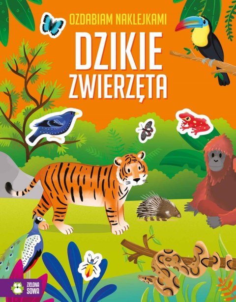 Dzikie zwierzęta. Ozdabiam naklejkami Dzikie zwierzęta. Ozdabiam naklejkami