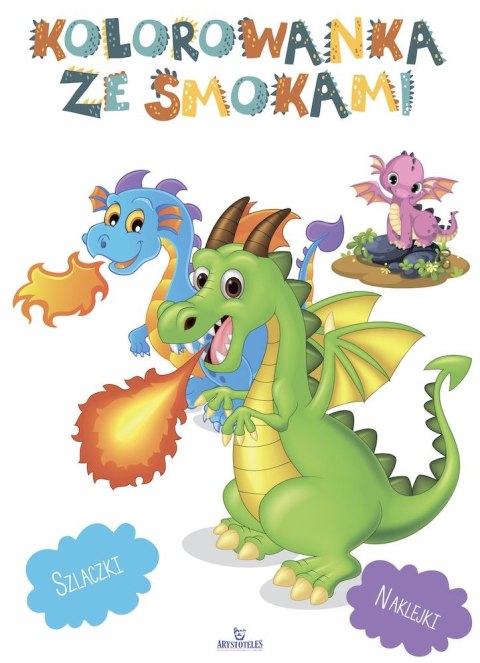 Kolorowanka ze smokami (z brokatem) Kolorowanka ze smokami (z brokatem)