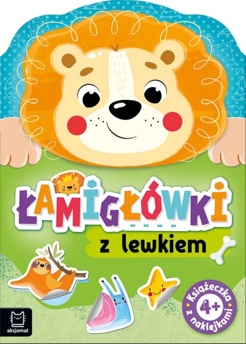 Łamigłówki z lewkiem. Książeczka z naklejkami 4+ Łamigłówki z lewkiem. Książeczka z naklejkami 4+