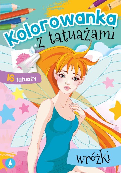 Wróżki. Kolorowanka z tatuażami Wróżki. Kolorowanka z tatuażami
