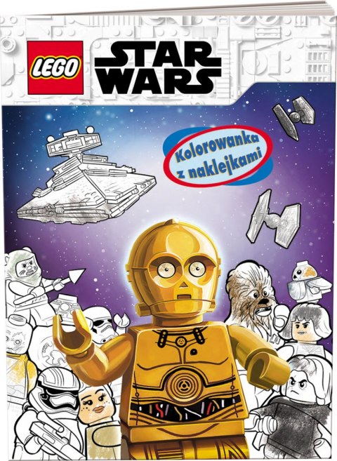 Lego Star Wars Kolorowanka z naklejkami NA-6301 Lego Star Wars Kolorowanka z naklejkami NA-6301