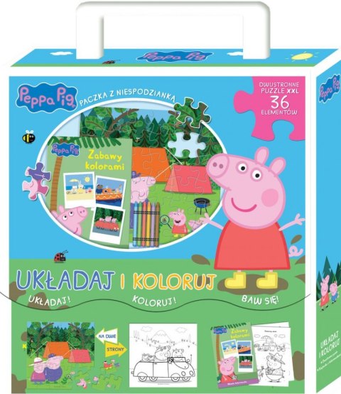Zabawa kolorami. Układaj i koloruj. Świnka Peppa Zabawa kolorami. Układaj i koloruj. Świnka Peppa