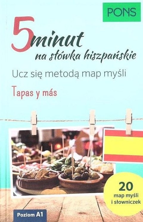 5 minut na słówka Hiszpańskie Ucz się metodą map myśli Poziom A1 PONS W.1 5 minut na słówka Hiszpańskie Ucz się metodą map myśli Poziom A1 PONS W.1