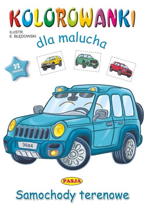 Samochody terenowe. Kolorowanki dla malucha Samochody terenowe. Kolorowanki dla malucha