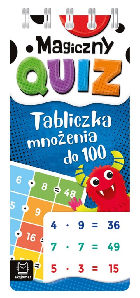 Tabliczka mnożenia do 100. Magiczny quiz. Spirala Tabliczka mnożenia do 100. Magiczny quiz. Spirala